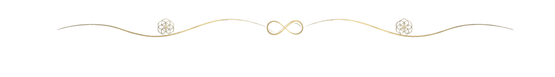 Decorative infinity divider with sacred geometry