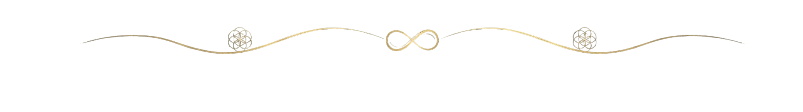 Sacred infinity divider with flower of life geometry